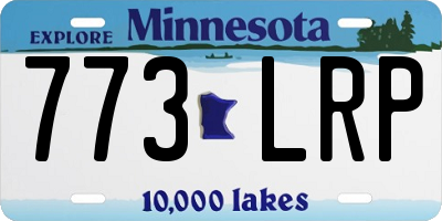 MN license plate 773LRP