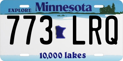 MN license plate 773LRQ