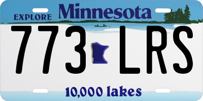 MN license plate 773LRS
