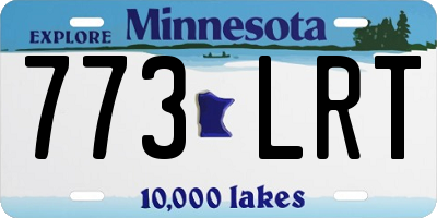 MN license plate 773LRT