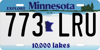 MN license plate 773LRU
