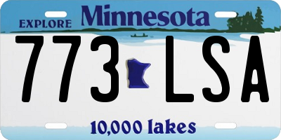 MN license plate 773LSA