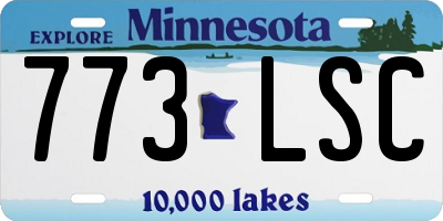 MN license plate 773LSC