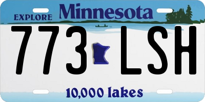 MN license plate 773LSH