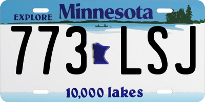 MN license plate 773LSJ