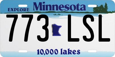 MN license plate 773LSL