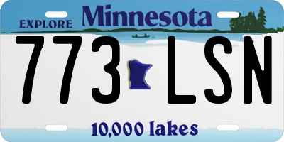 MN license plate 773LSN