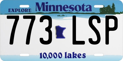 MN license plate 773LSP