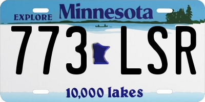 MN license plate 773LSR