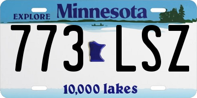 MN license plate 773LSZ