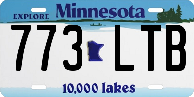 MN license plate 773LTB