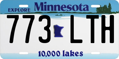 MN license plate 773LTH