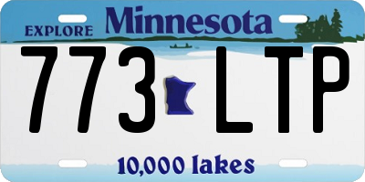 MN license plate 773LTP
