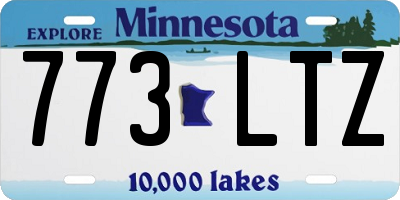MN license plate 773LTZ