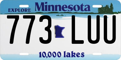 MN license plate 773LUU