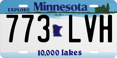 MN license plate 773LVH
