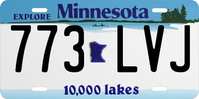 MN license plate 773LVJ