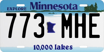 MN license plate 773MHE