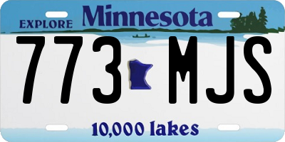 MN license plate 773MJS