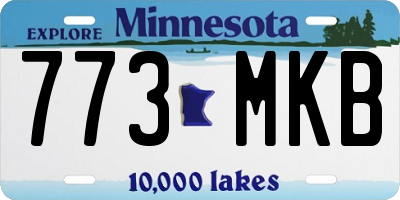 MN license plate 773MKB