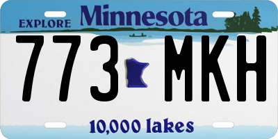 MN license plate 773MKH