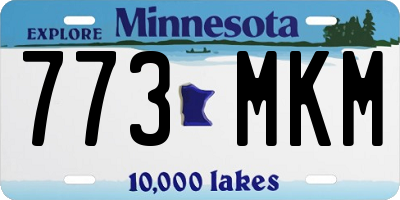 MN license plate 773MKM