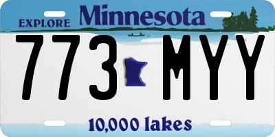 MN license plate 773MYY