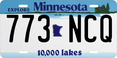 MN license plate 773NCQ