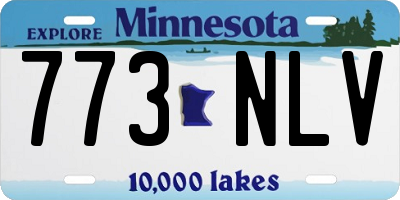 MN license plate 773NLV