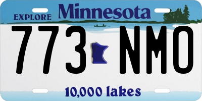 MN license plate 773NMO