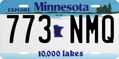 MN license plate 773NMQ