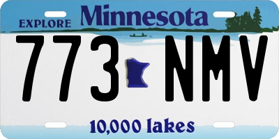 MN license plate 773NMV