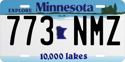 MN license plate 773NMZ