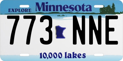 MN license plate 773NNE