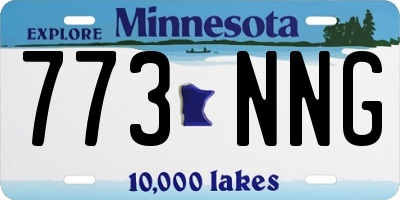 MN license plate 773NNG