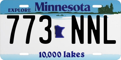 MN license plate 773NNL