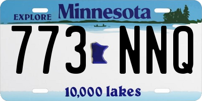 MN license plate 773NNQ