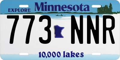 MN license plate 773NNR