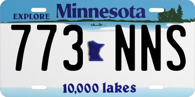 MN license plate 773NNS
