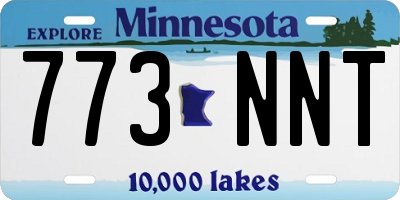 MN license plate 773NNT