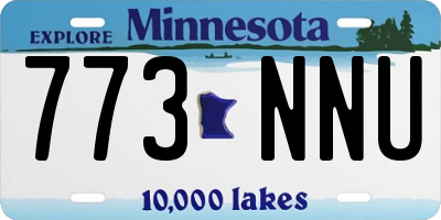 MN license plate 773NNU