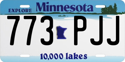 MN license plate 773PJJ
