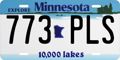 MN license plate 773PLS