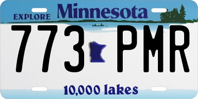 MN license plate 773PMR