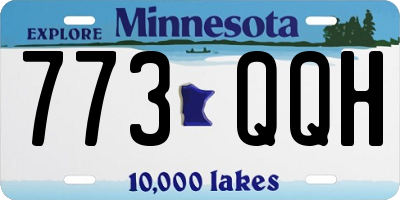 MN license plate 773QQH