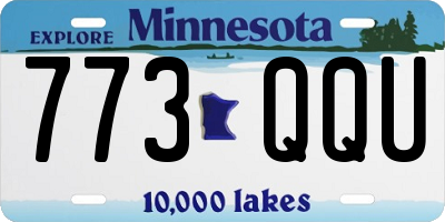 MN license plate 773QQU