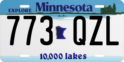 MN license plate 773QZL