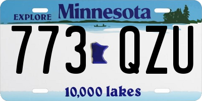 MN license plate 773QZU