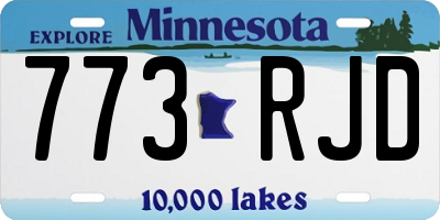 MN license plate 773RJD