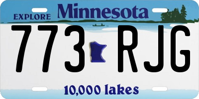 MN license plate 773RJG